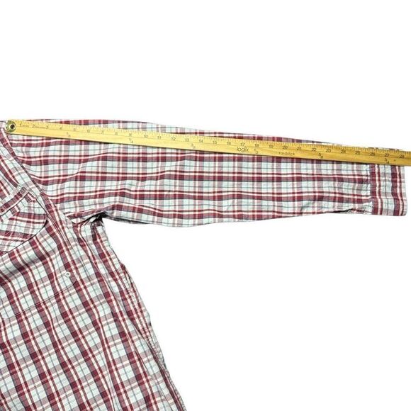 Northwest Territory Plaid Shirt Men’s XXL Tall Red White Long Sleeve Outdoors - Picture 9 of 9